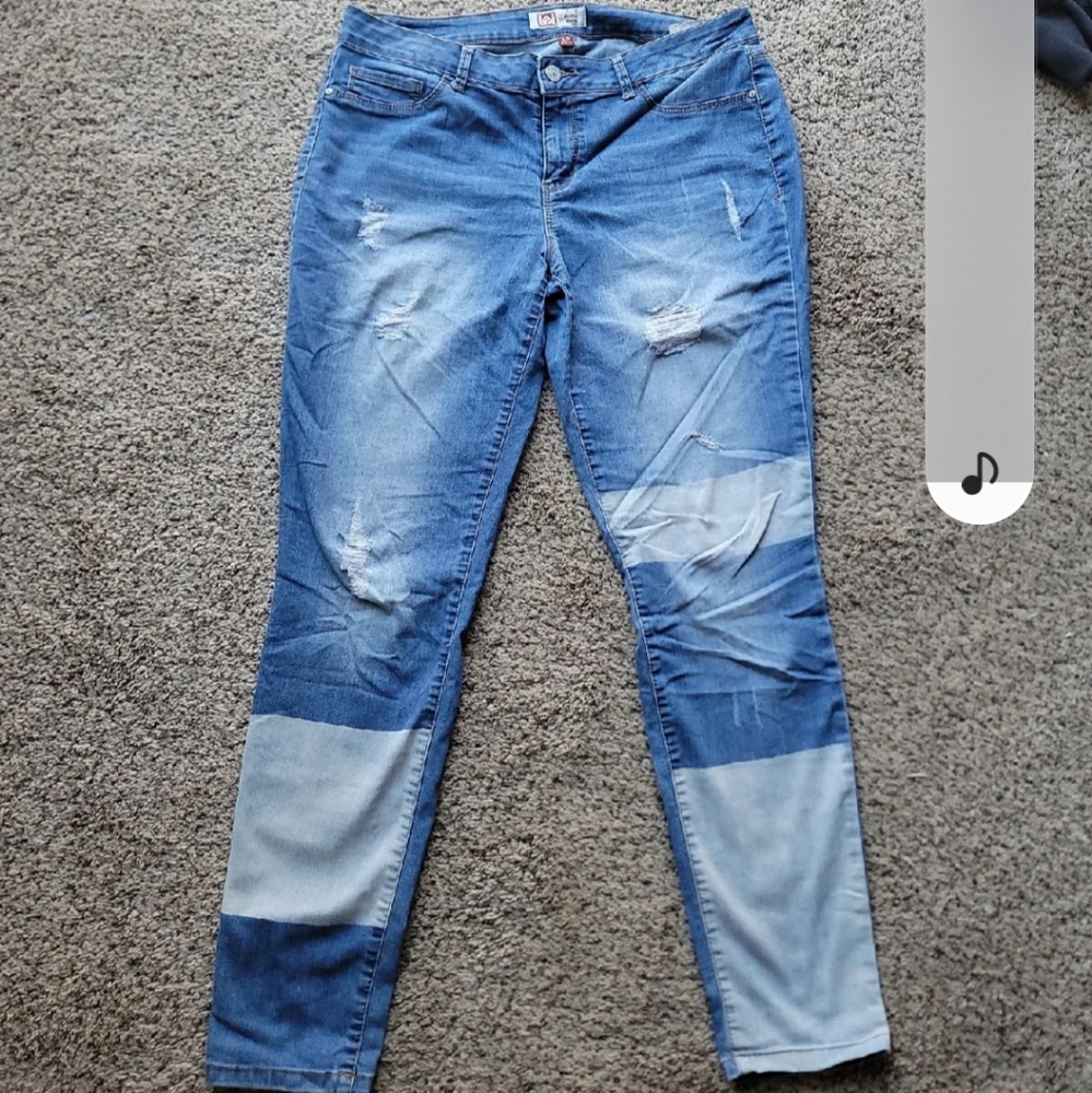 Lei patchwork style jeans size 13